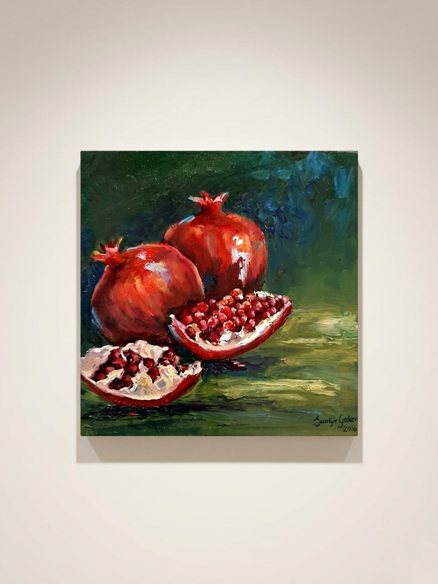 Pomegranate II — still life oil painting