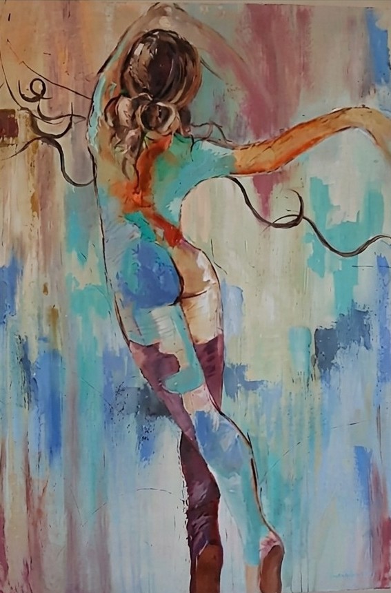 Ballerina — expressive dancer painting