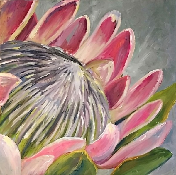 Protea — protea flower painting