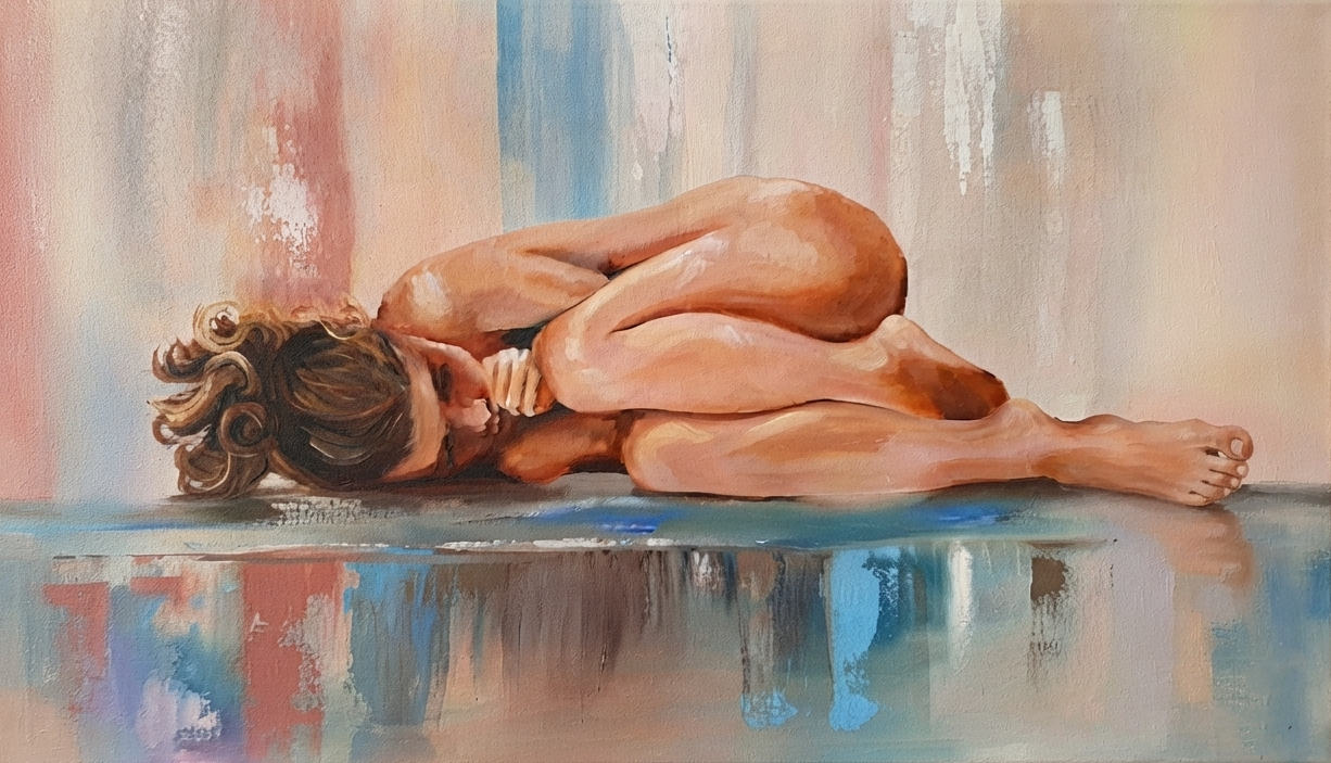 Figure study painting by Saartjie Gerber